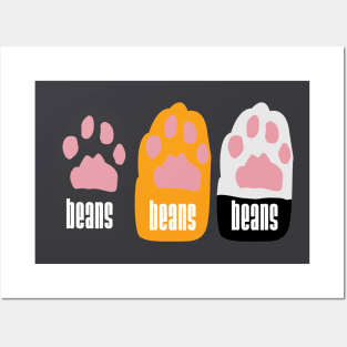 Cat Toe Beans Posters and Art